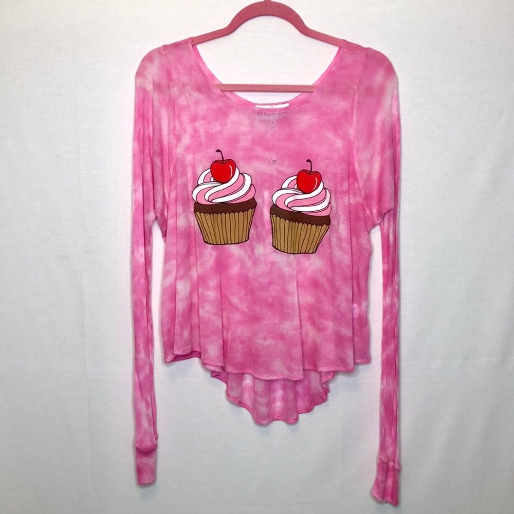 WILDFOX RARE pink tie-dye 💕 cupcake shirt 🧁 - Picture 12 of 12